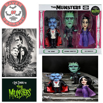 Rob Zombie's The Munsters Stylized Figures Little Big Head 3-Pack