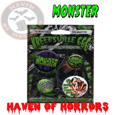 Ghoul Monster Badge Set