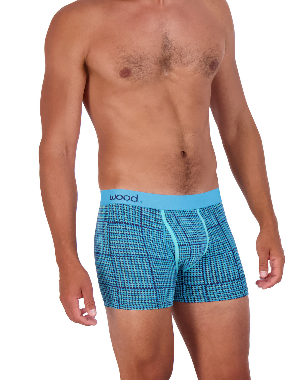 Boxer Short - Mid Blue Cotton Cashmere