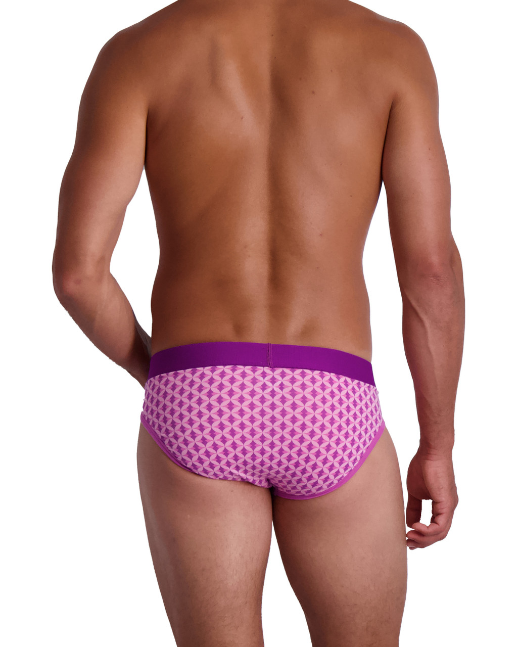 Wood - Hip Brief - Purple Interlock