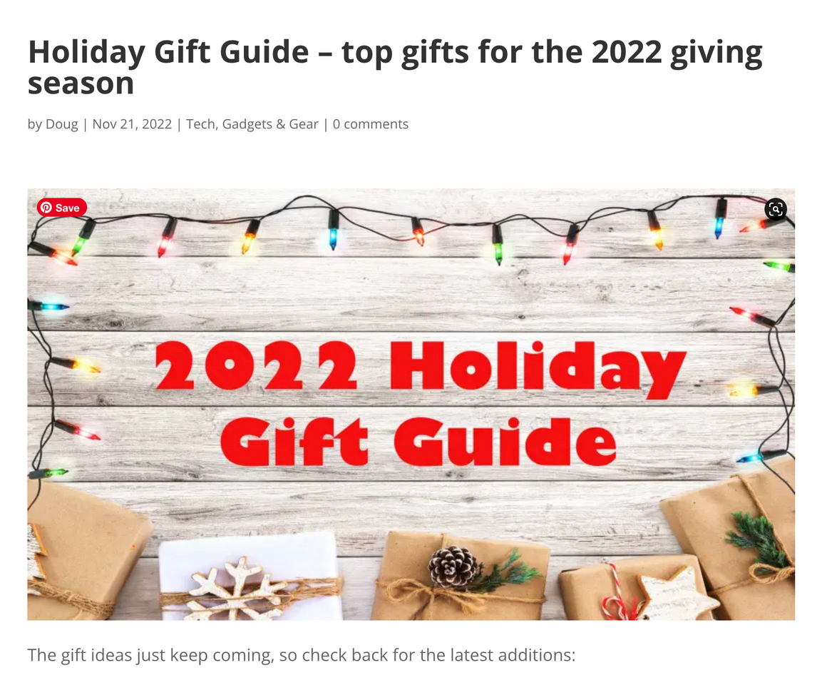 Holiday Gift Guide – top gifts for the 2022 giving season
