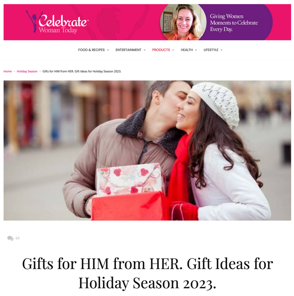 Gifts for HIM from HER. Gift Ideas for Holiday Season 2023