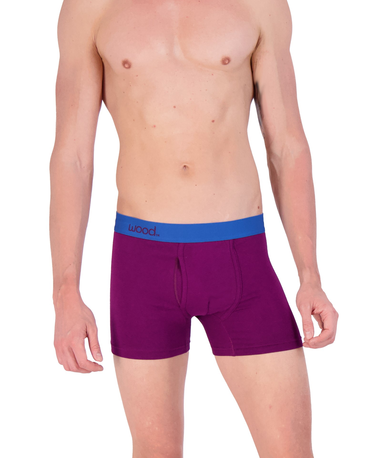 Boxer Brief w/Fly - Dark Purple