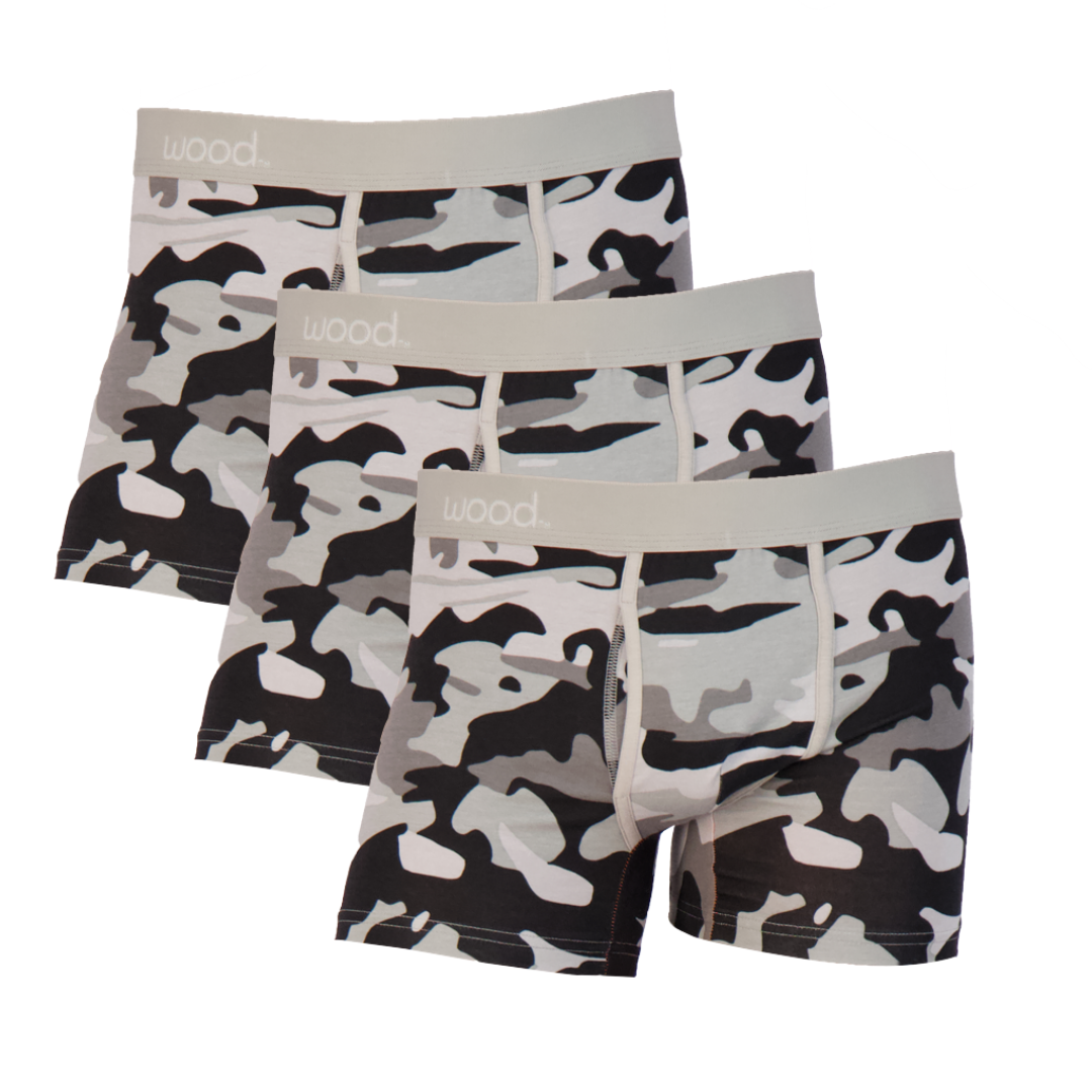 3pack-Boxer Brief w/Fly - Ghost Camo