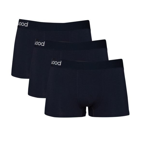 3pack-Wood Trunk - Black