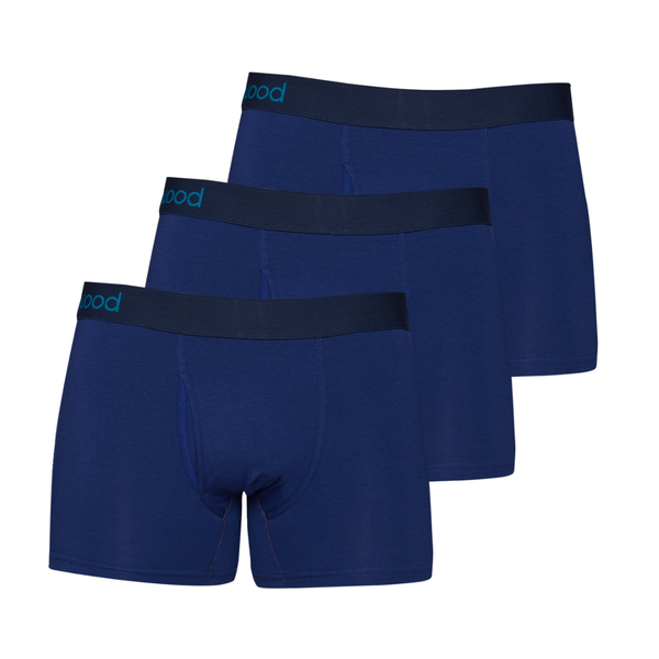 3pack-Boxer Brief w/Fly - Deep Space Blue