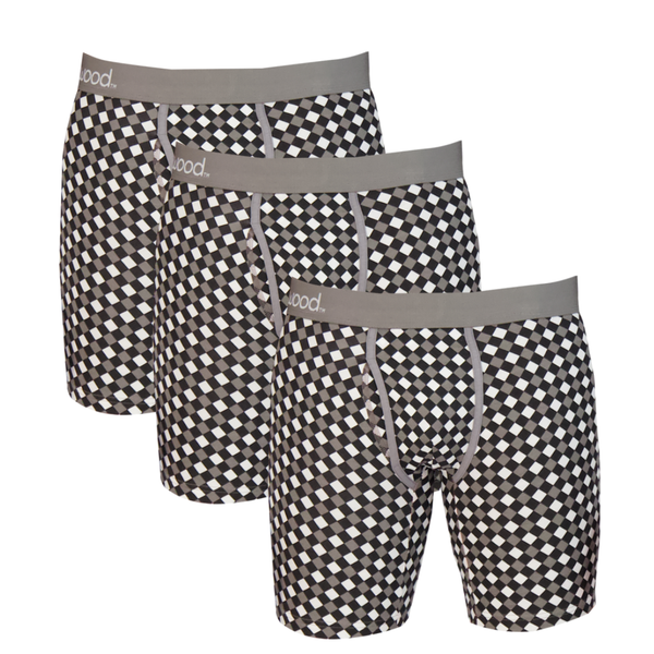 3pack-Biker Brief w/Fly - Black/White Dimension