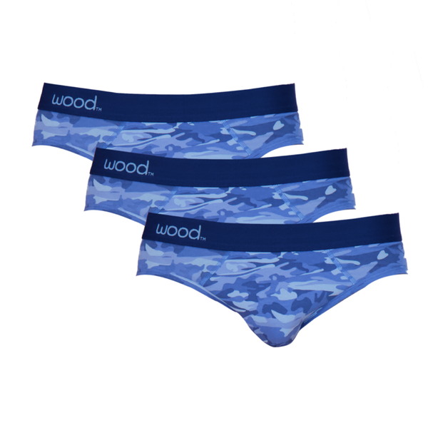 3pack-Hip Brief - Blue Camo