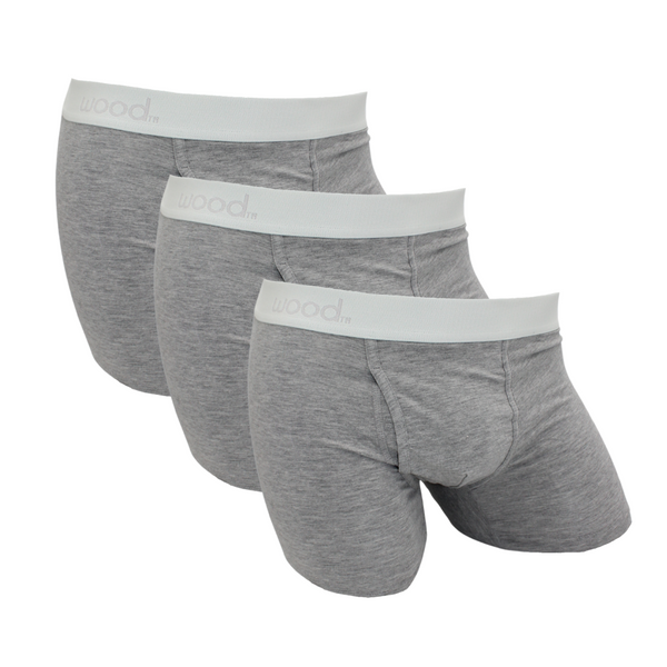 3pack-Biker Brief w/Fly - Moon Grey