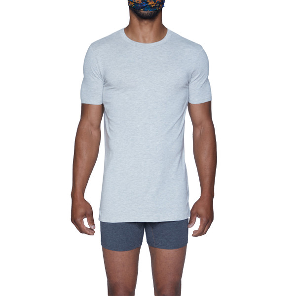 Crew Neck - Heather Grey