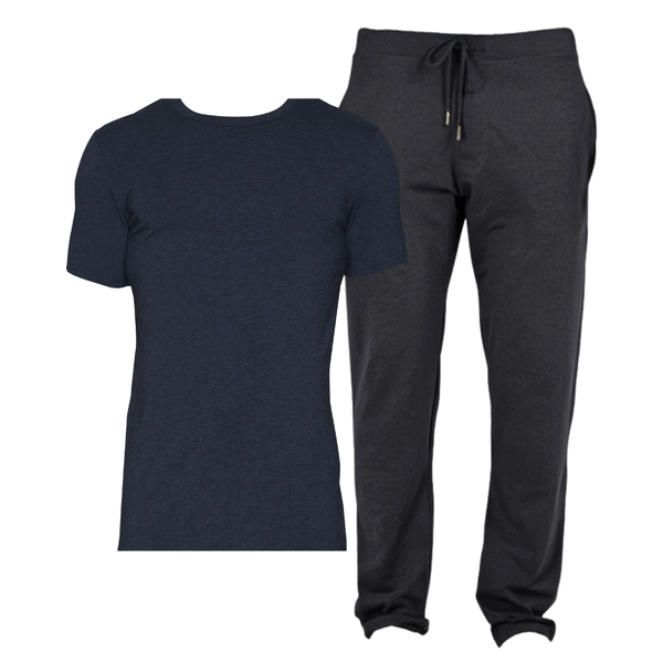 BUNDLE Tailored Lounge Pant and Crew Neck - Graphite