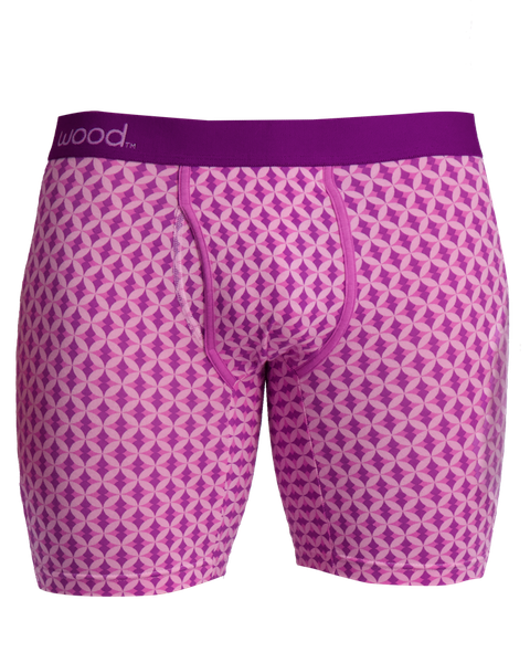Biker Brief w/Fly - Purple Interlock