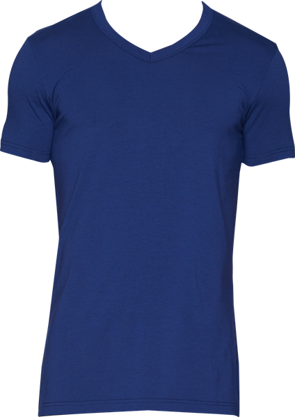 10-Pack Wood V-Neck - Deep Space Blue