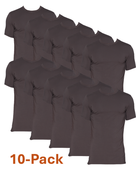 10-Pack Crew Neck - Walnut