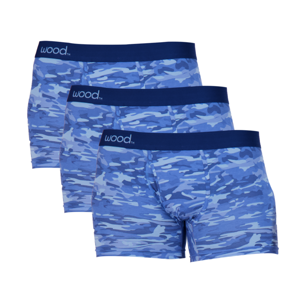 3pack-Boxer Brief w/Fly - Blue Camo 3pack-Boxer Brief w/Fly - Blue Camo