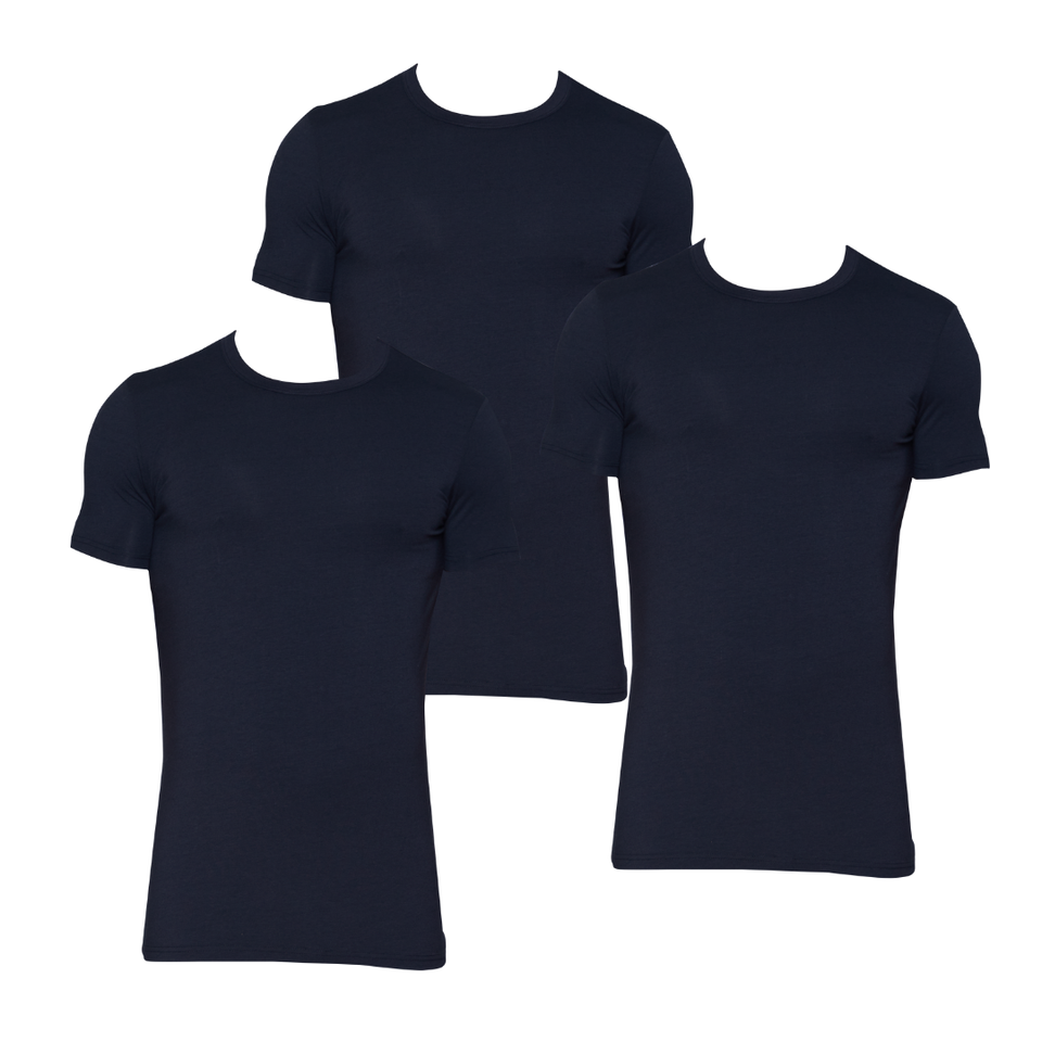 3Pack -Crew Neck - Black