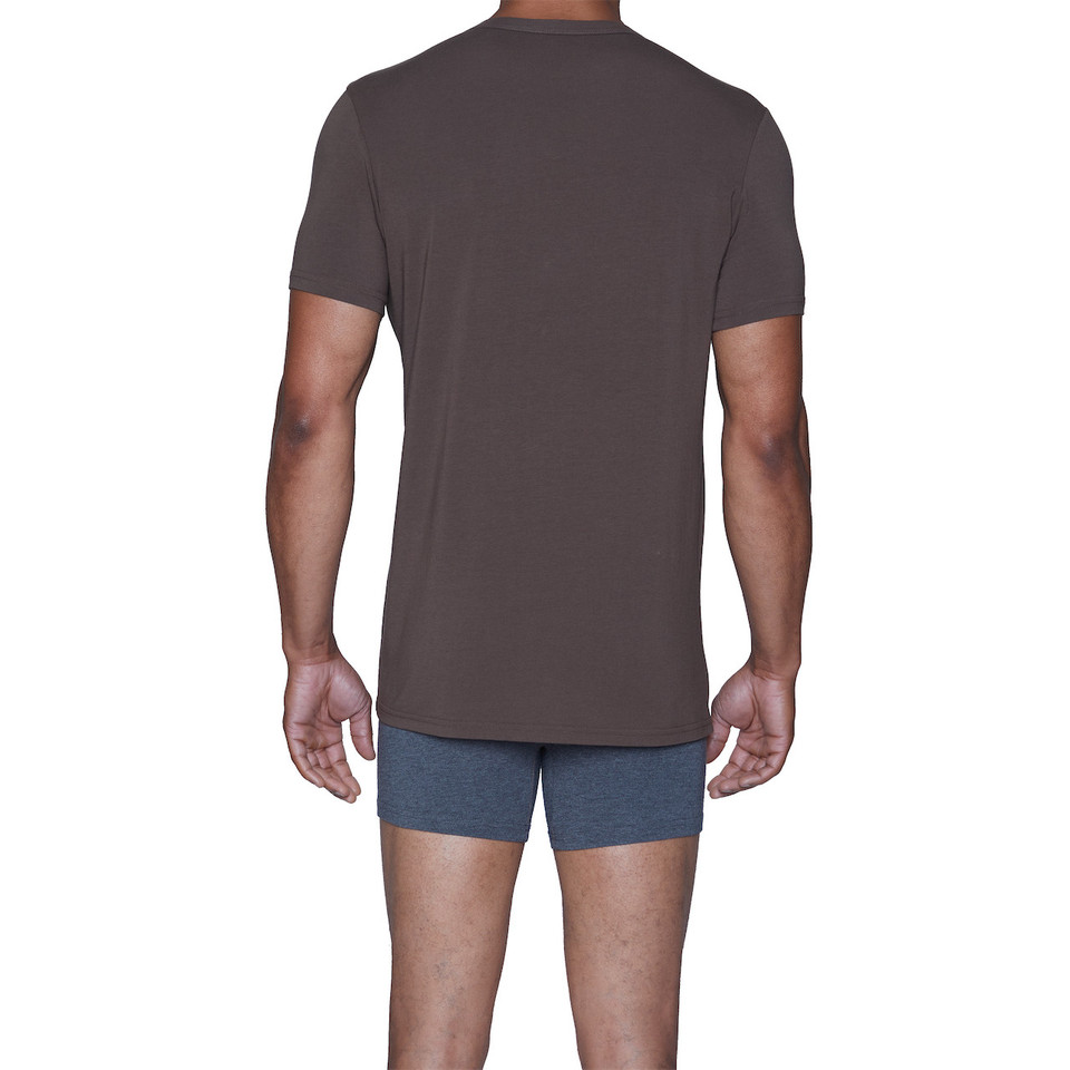 3Pack-Crew Neck - Walnut