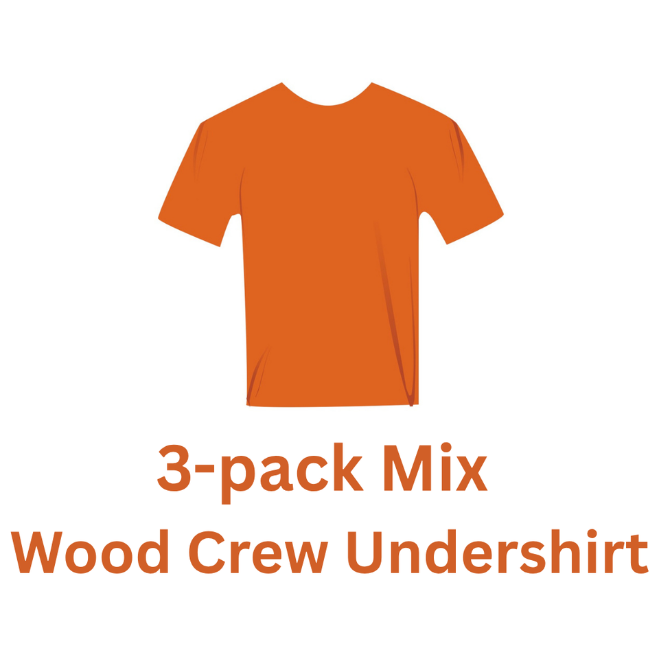 3packWood Crew Neck - MIX