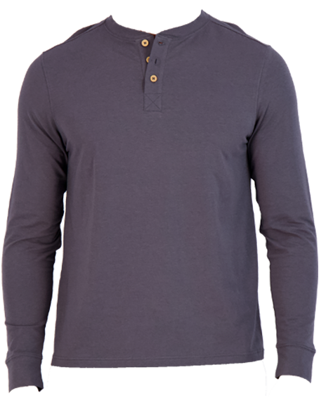 SAMPLE Henley - Long Sleeve - Iron - SAMPLE