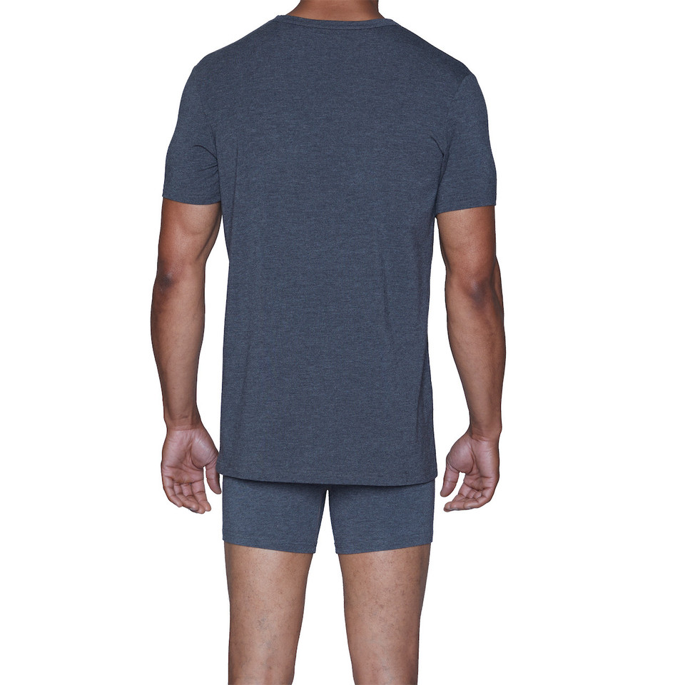 10-Pack Wood V-Neck - Charcoal Heather
