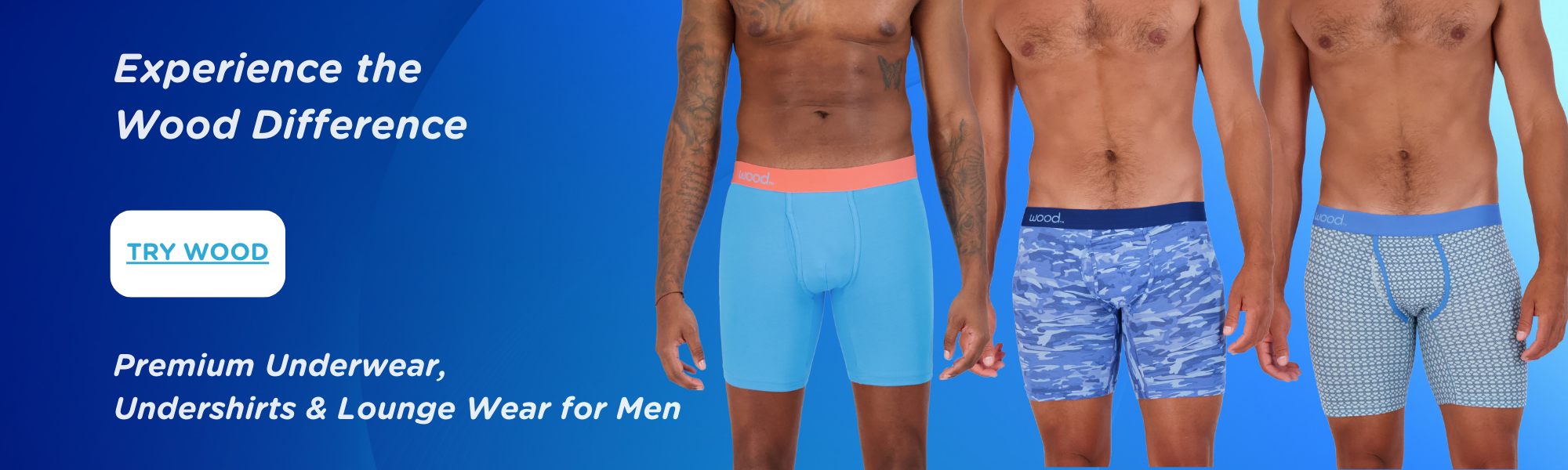 Buy Mens Underwear at Online Store in 20% OFF | Wood Underwear