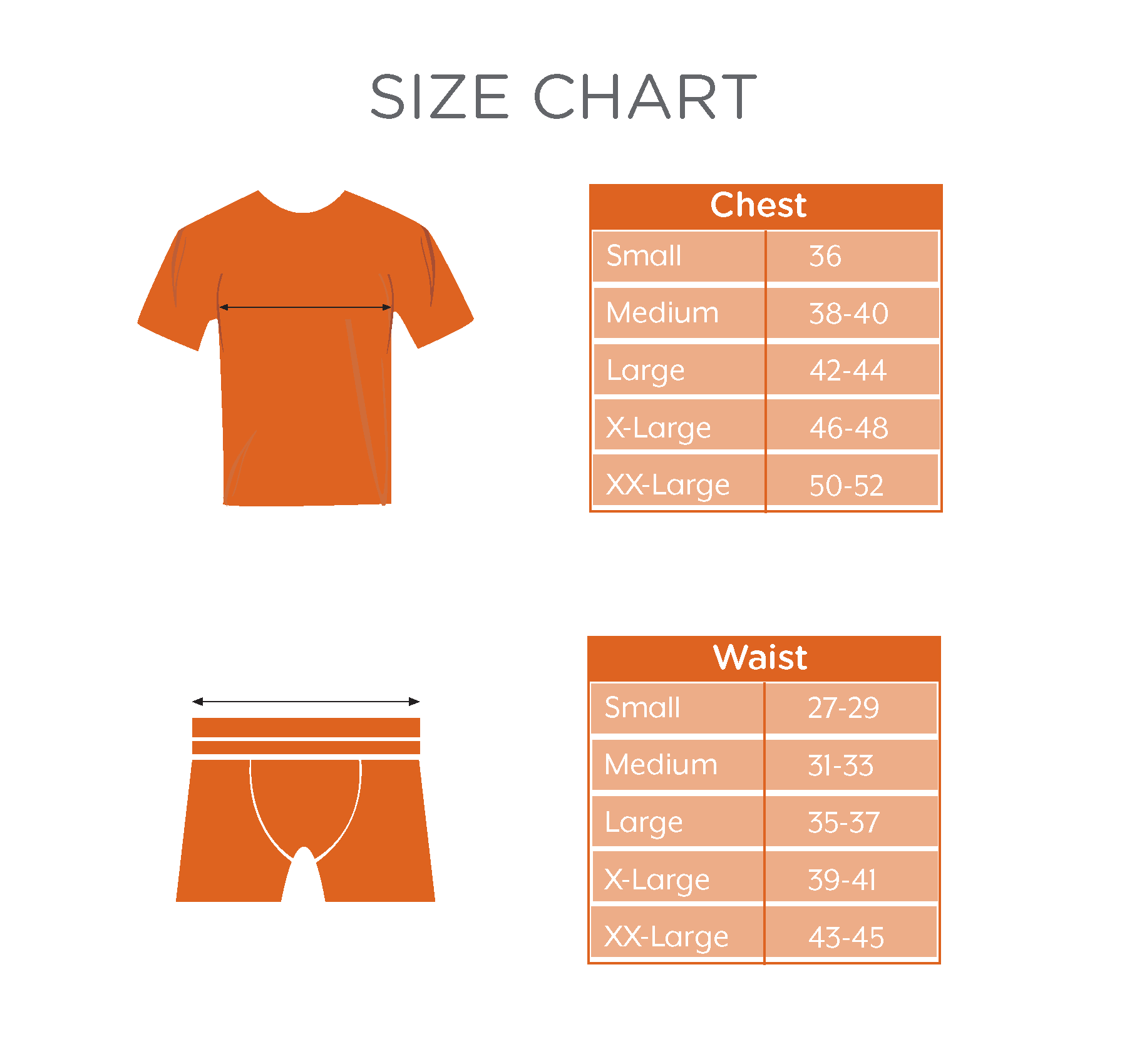 Wood Size Chart