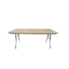 72″ Rectangle Wood Folding Banquet Table