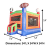 SportyJump Inflatable Bounce House with Blower