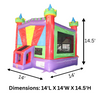 Royal Castle Inflatable Bounce House with Blower