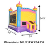 Royal Princess Castle Inflatable Bounce House with Blower