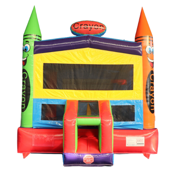 Crayon Inflatable Bounce House with Blower