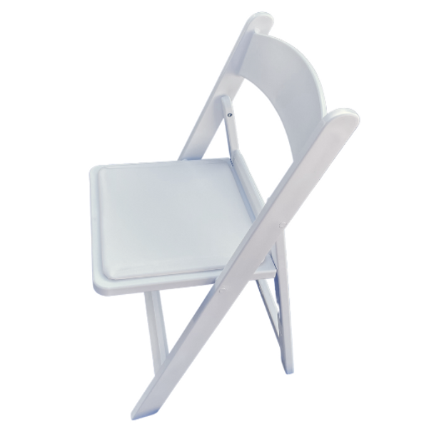 White Resin Folding Chair