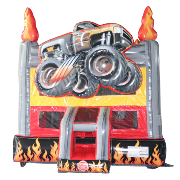 Monster Truck Inflatable Bounce House with Blower