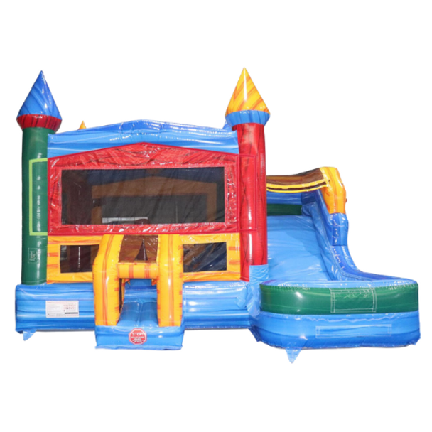 Vista Marble Castle Inflatable Combo (Wet n Dry) with Blower