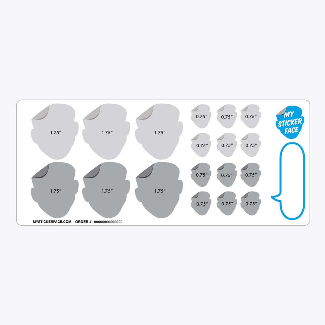Duo Sampler StickerFace™ Sheet - My Sticker Face
