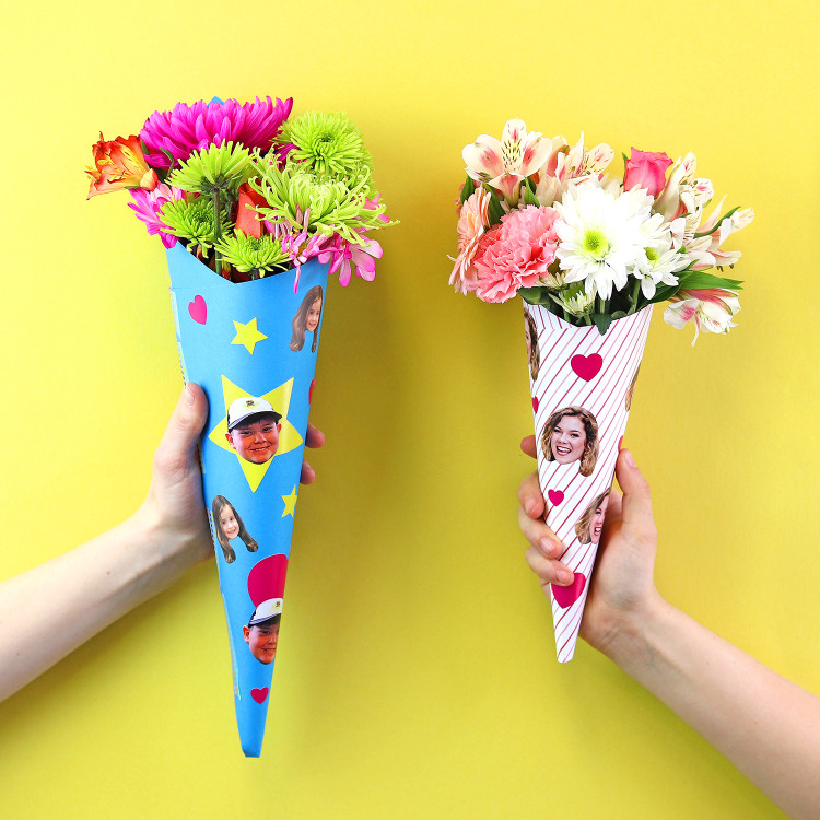 DIY Printable Bouquet Wrap - My Sticker Face