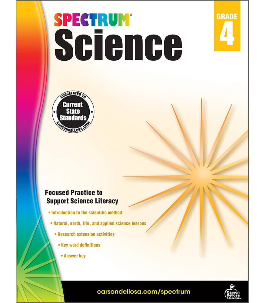 Grade 4 Spectrum Science Workbook Paperback