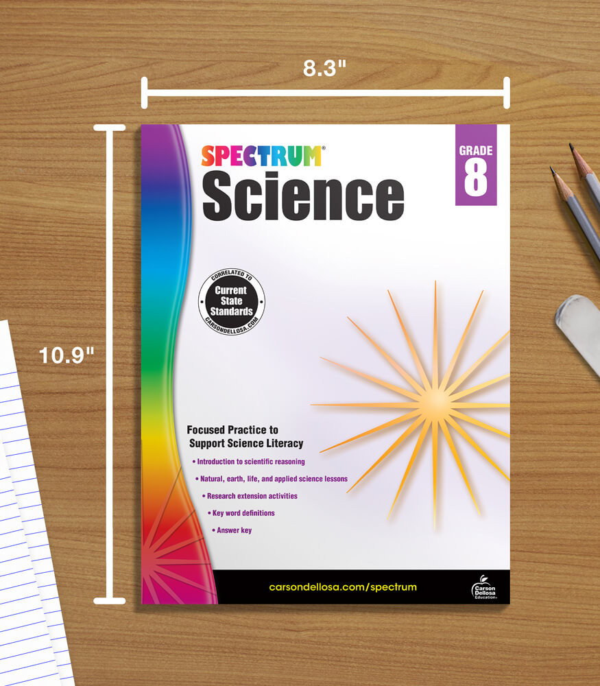 Grade 8 Spectrum Science Workbook Paperback