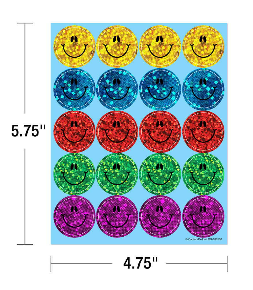 Smiley Faces Dazzle™ Stickers