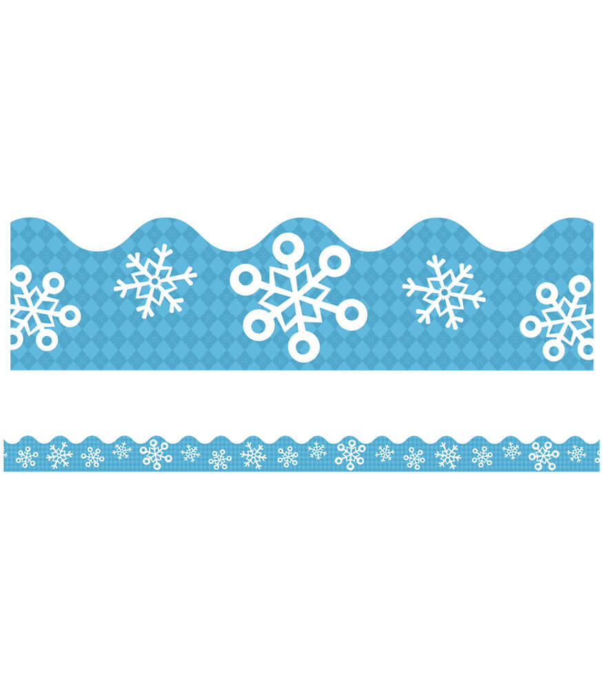 snowflakes border clipart