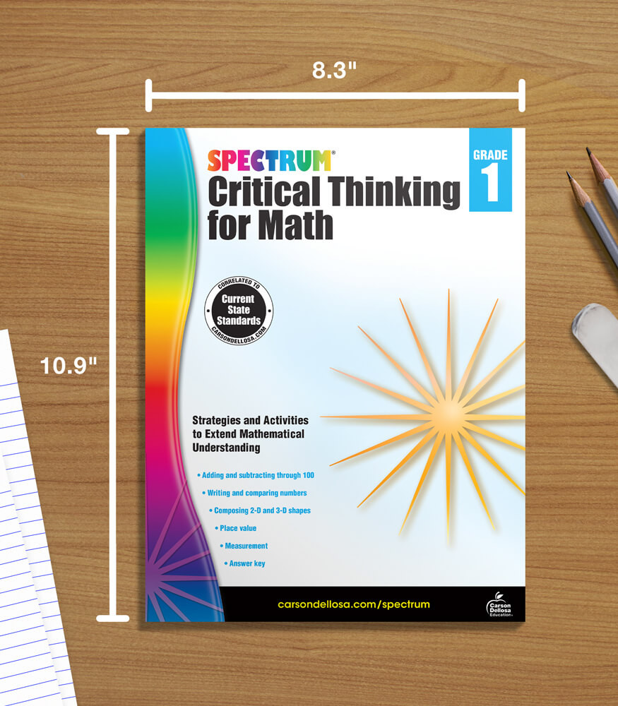 Grade 1 Spectrum Critical Thinking for Math Workbook Paperback