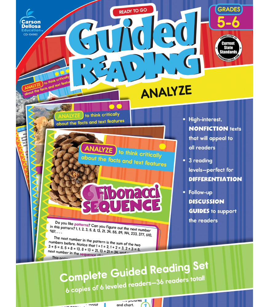 Guided Reading: Analyze Resource Book Grade 5-6 eBook
