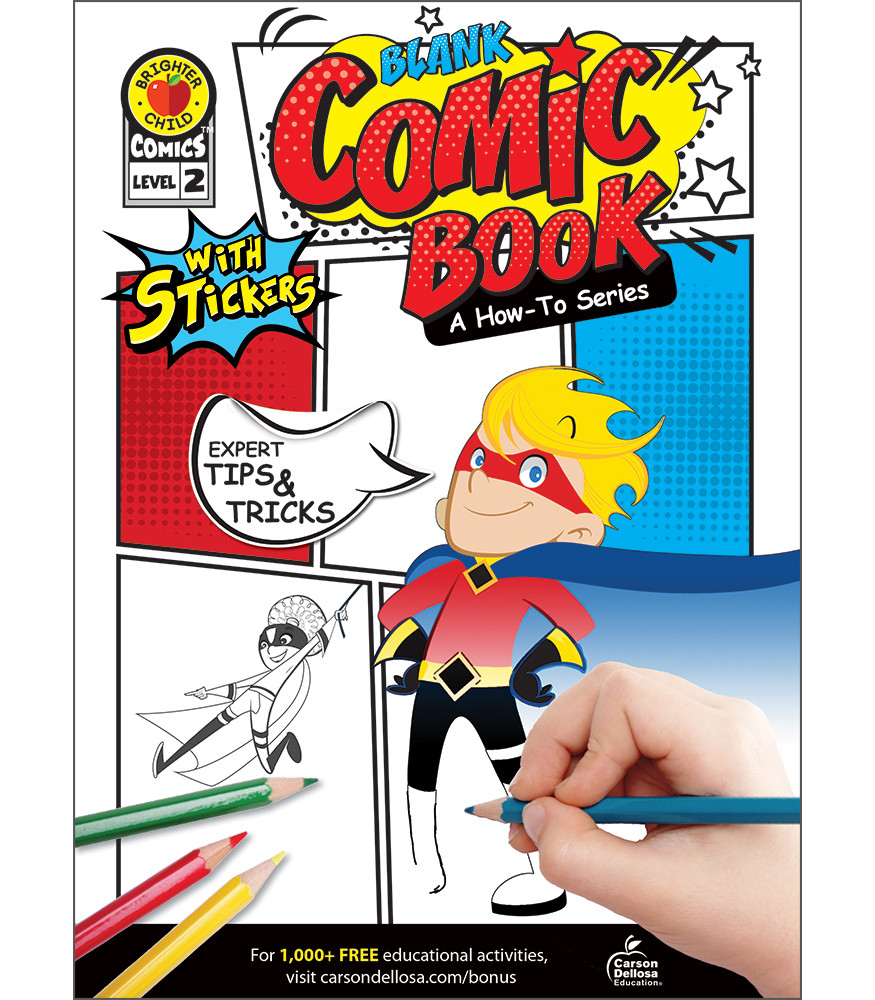 Blank Comic Book: A How-To Series Level 2 Activity Book Grade 3-5