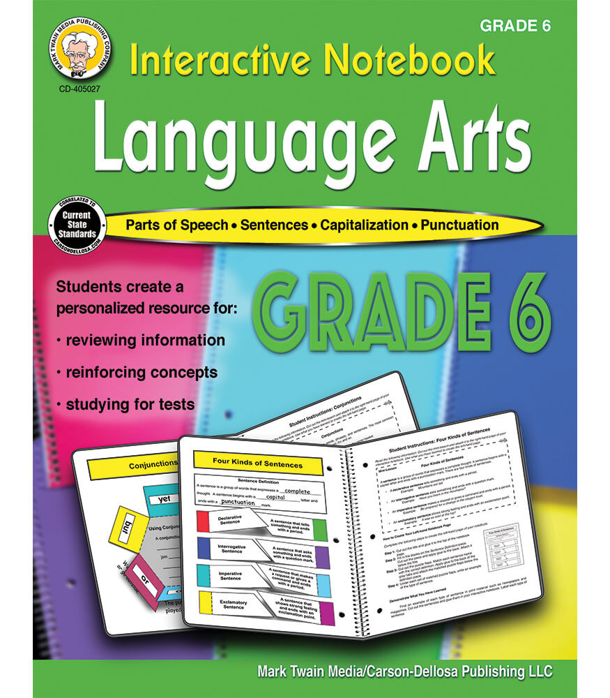 Grade 6 Interactive Notebook: Language Arts Resource Book Paperback