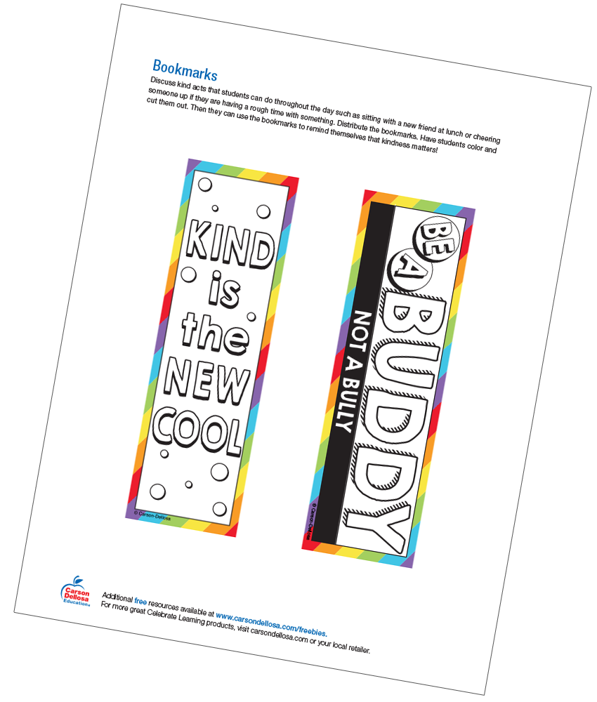 Bookmarks Free Printable | Carson Dellosa