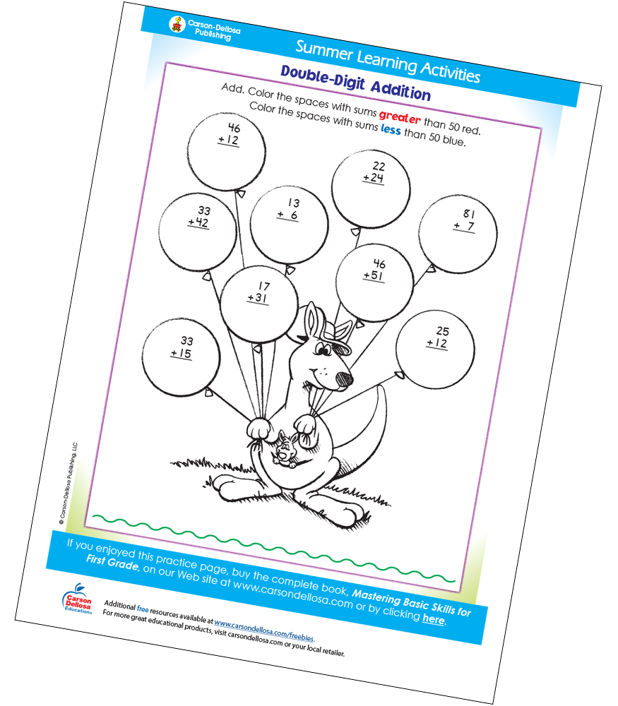 Double-Digit Addition Free Printable | Carson Dellosa double-digit-addition-free-printable-carson-dellosa