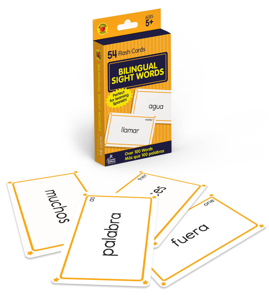 Grade K-2 Bilingual Sight Words Flash Cards