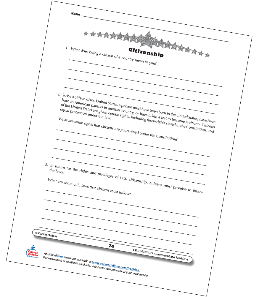 U.S. Citizenship Free Printable | Carson Dellosa u-s-citizenship-free-printable-carson-dellosa