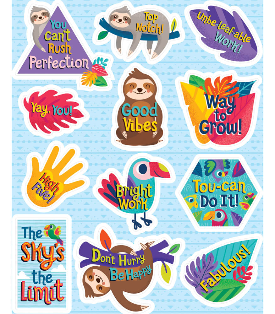 Encouraging Inspirational Sticker Positive Quotes Labels -15 Pack