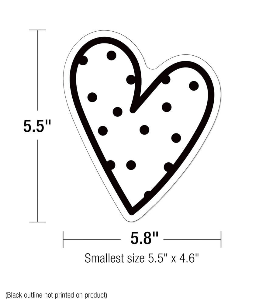 carson dellosa black and white clipart heart